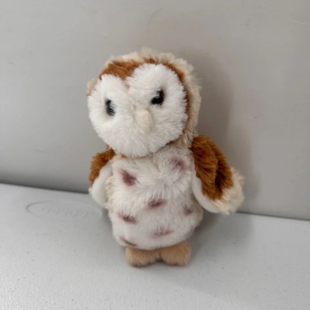 Douglas Cuddle Toys Plush Barn Owl & Penguin Chick Set 8